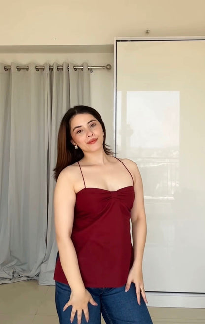 Cotton Tie Back Top
