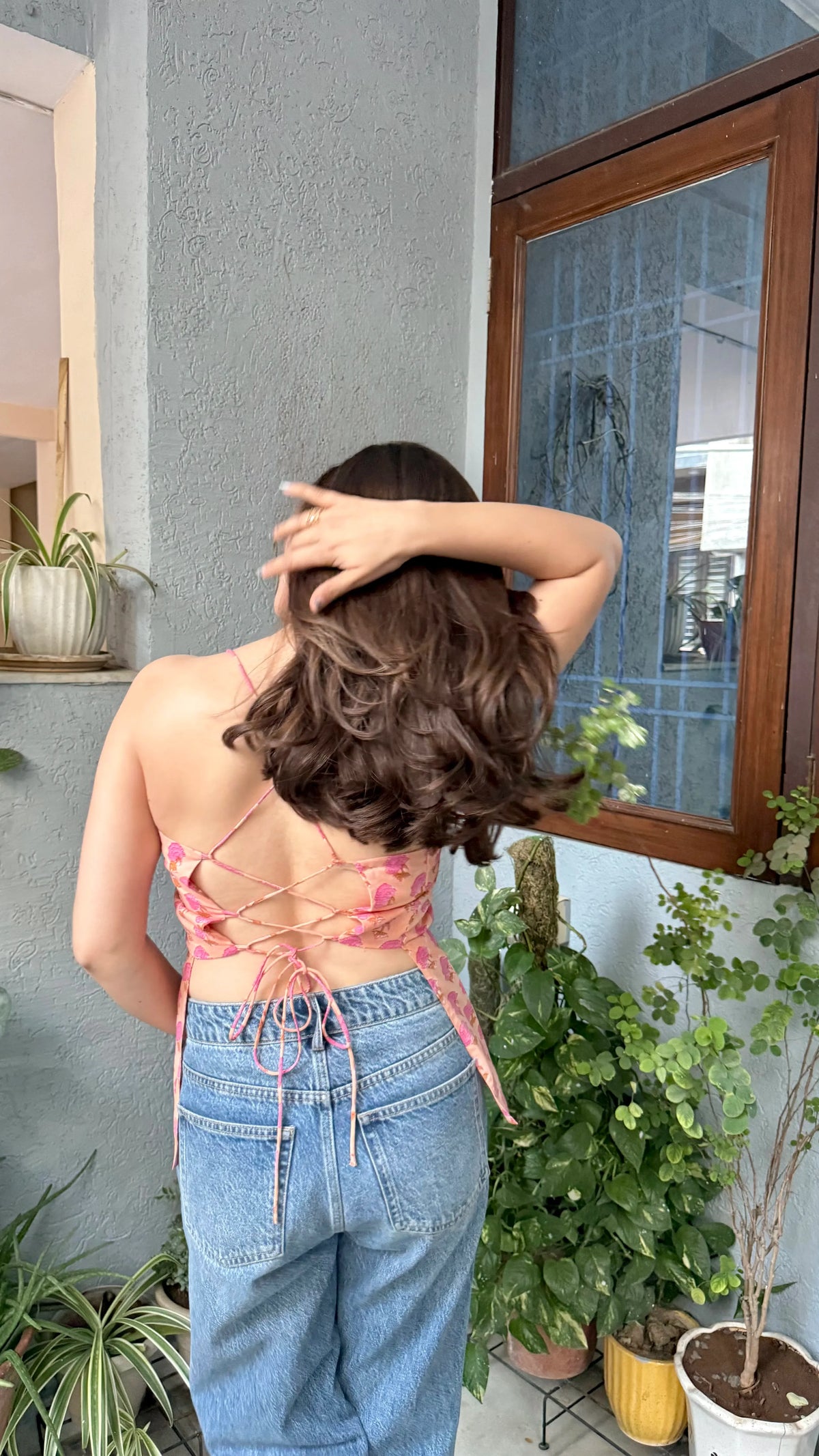 Cotton Tie Back Top