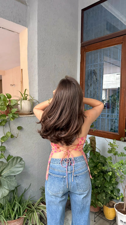 Cotton Tie Back Top