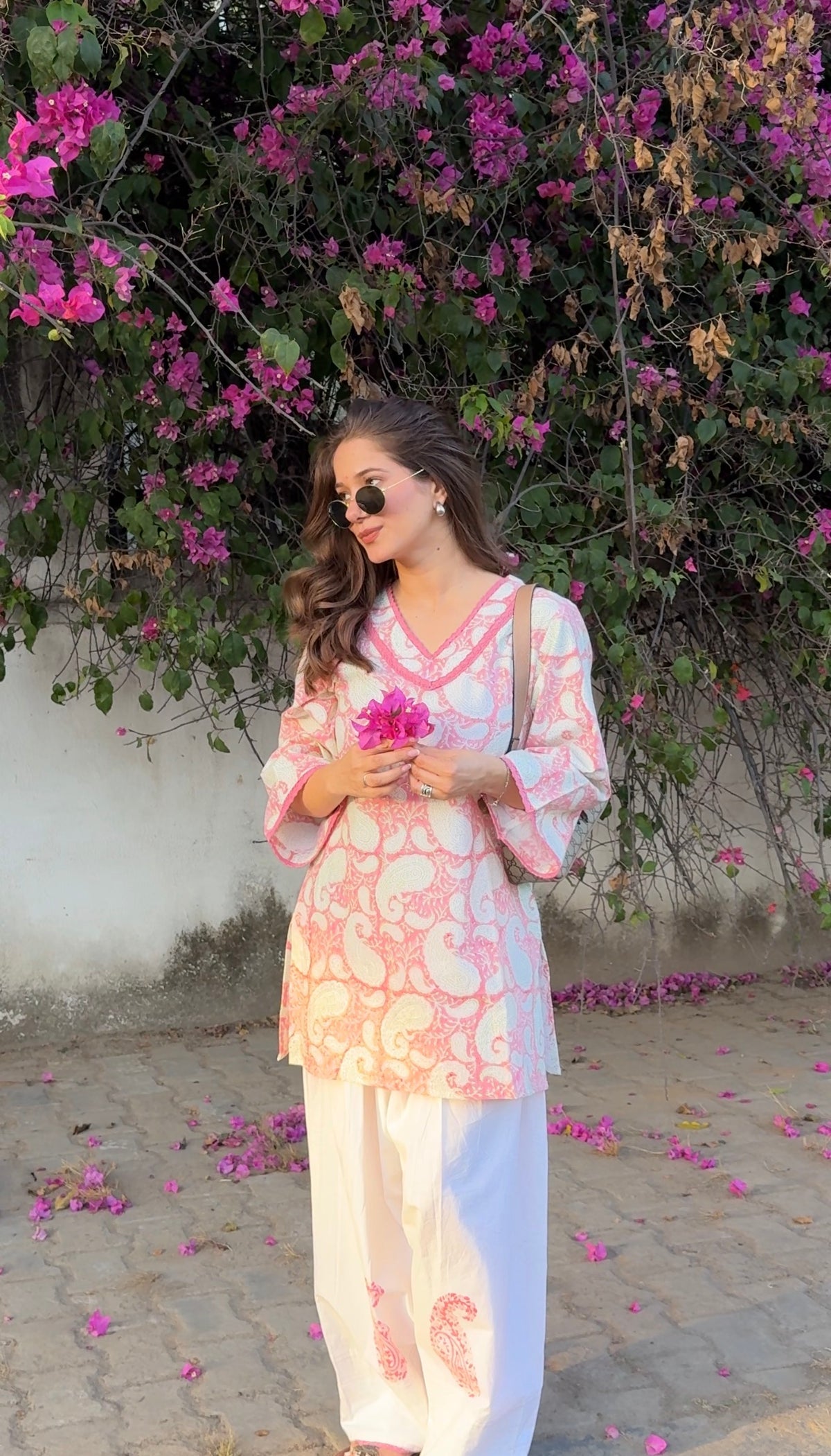Pink Paisley Farshi Set
