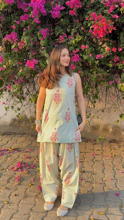 Forest Green Farshi Set