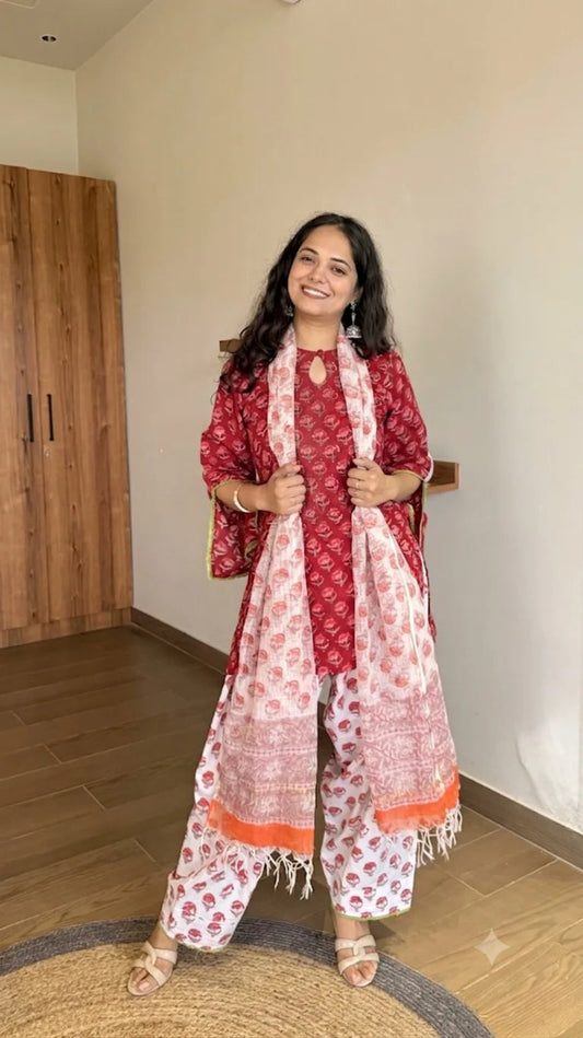 Rosemary Farshi Suit Set with Dupatta