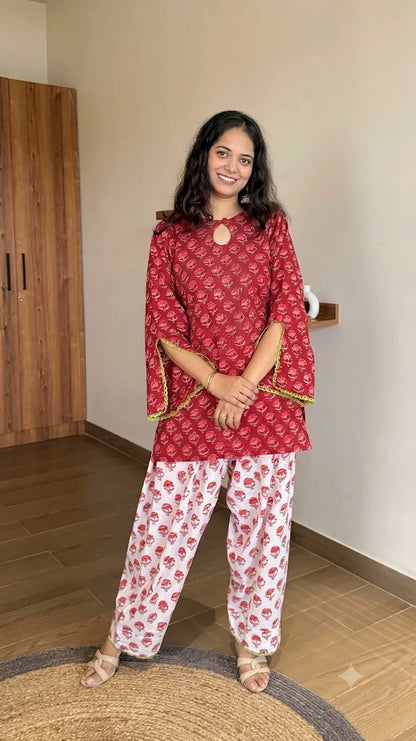 Rosemary Farshi Suit Set with Dupatta