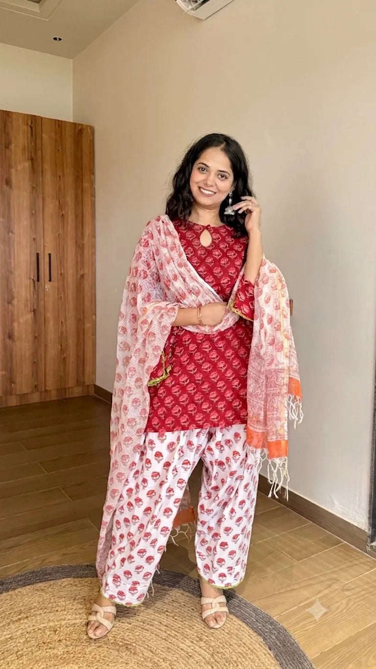 Rosemary Farshi Suit Set with Dupatta