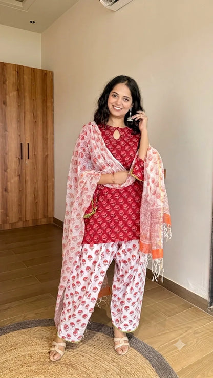 Rosemary Farshi Suit Set with Dupatta